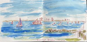 Blick auf Travemünde