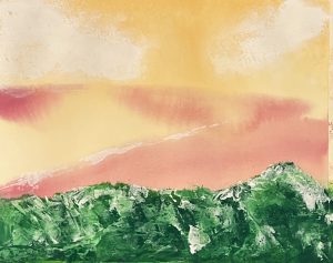 Acryl Aquarell Mix grün gelb