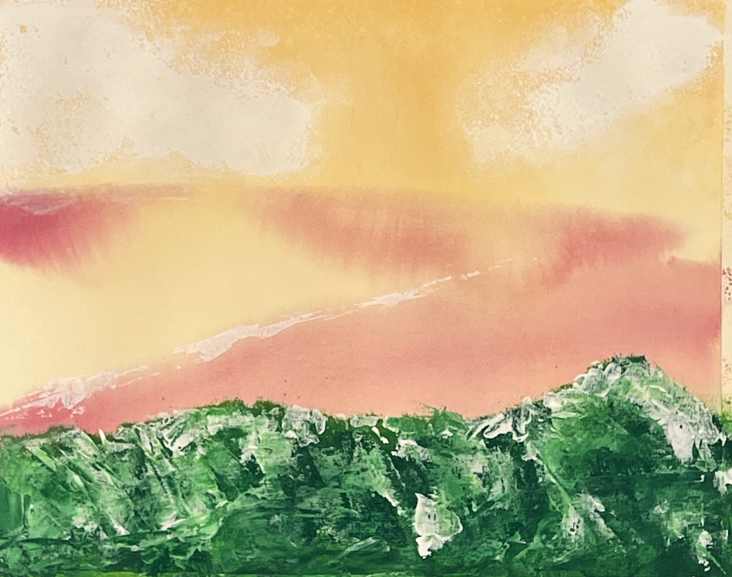 Acryl Aquarell Mix grün gelb